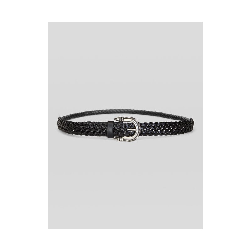 ETRO - Braided leather belt - Black