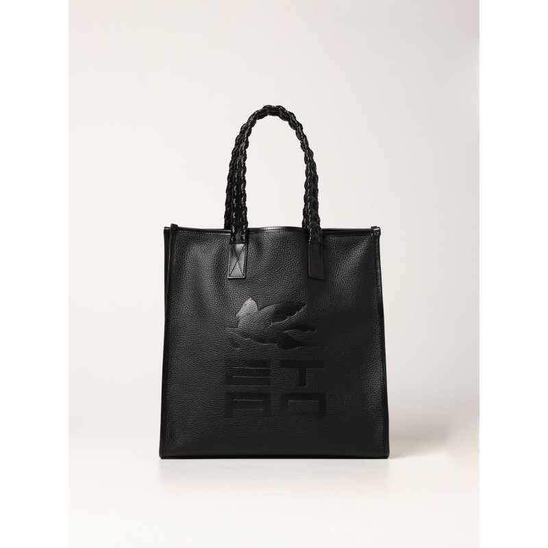 ETRO - Etro shopping bag in hammered leather - Black