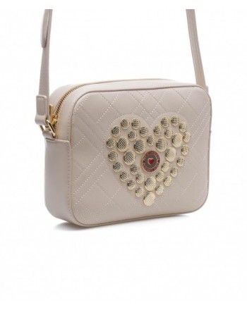 LOVE MOSCHINO - Heart button bag - Ivory