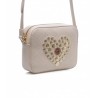 LOVE MOSCHINO - Heart button bag - Ivory