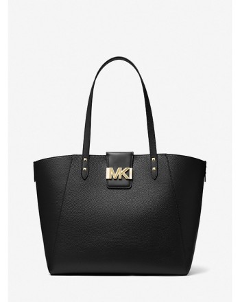 MICHAEL BY MICHAEL KORS - Large Karlie bag in textured leather - Black
