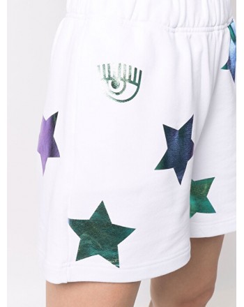 CHIARA FERRAGNI - Glitter Star Shorts - White