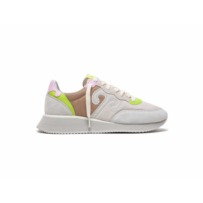 WUSHU - Master sport sneakers - Beige / Green / Pink