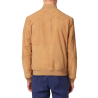 BRIAN DALES - Suede leather jacket - Sand