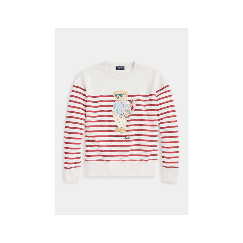 POLO RALPH LAUREN - Bear sweatshirt - Red / White