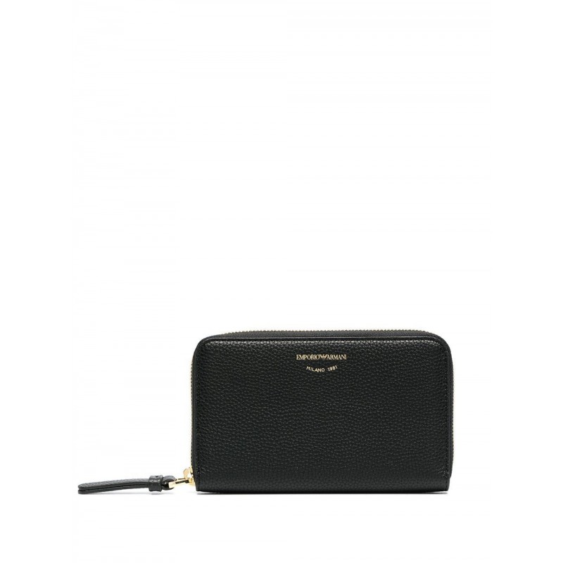 EMPORIO ARMANI - Mini Zipper Wallet - Black