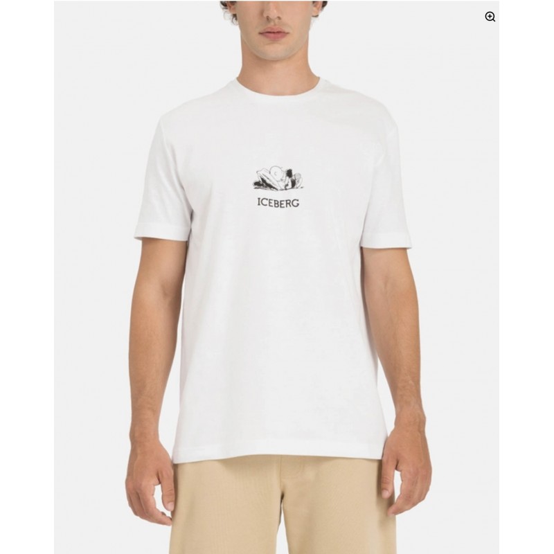 ICEBERG - T-Shirt Charlie Brown - Bianco
