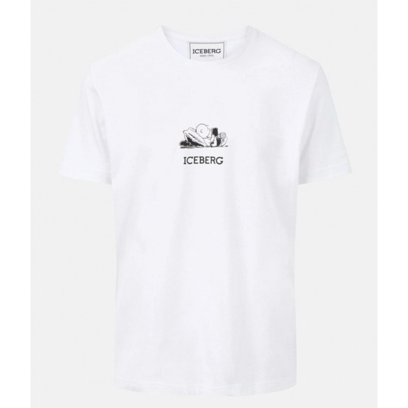 ICEBERG - T-Shirt Charlie Brown - Bianco