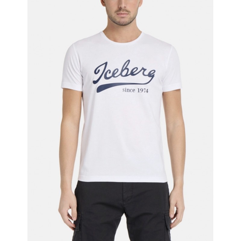 ICEBERG - Baseball logo T-Shirt - White