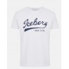 ICEBERG - T-Shirt logo baseball - Bianco