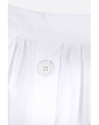 SPORTMAX - BOEMIA Buttons Skirt - White