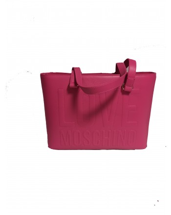 LOVE MOSCHINO Shopping bag two straps - Fuxchsia