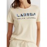 LAUREN RALPH LAUREN - Geometric Logo T-Shirt - cream