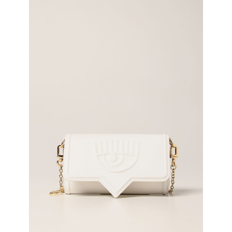 CHIARA FERRAGNI - Eyelike wallet bag - White