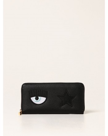 CHIARA FERRAGNI - Continental Eye-Star wallet - Black