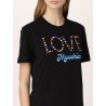 LOVE MOSCHINO - T-Shirt   Logo Smarties -Nero