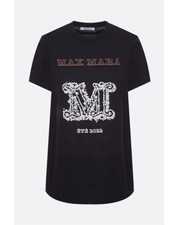 MAX MARA - M KEY Logo T-Shirt - Black