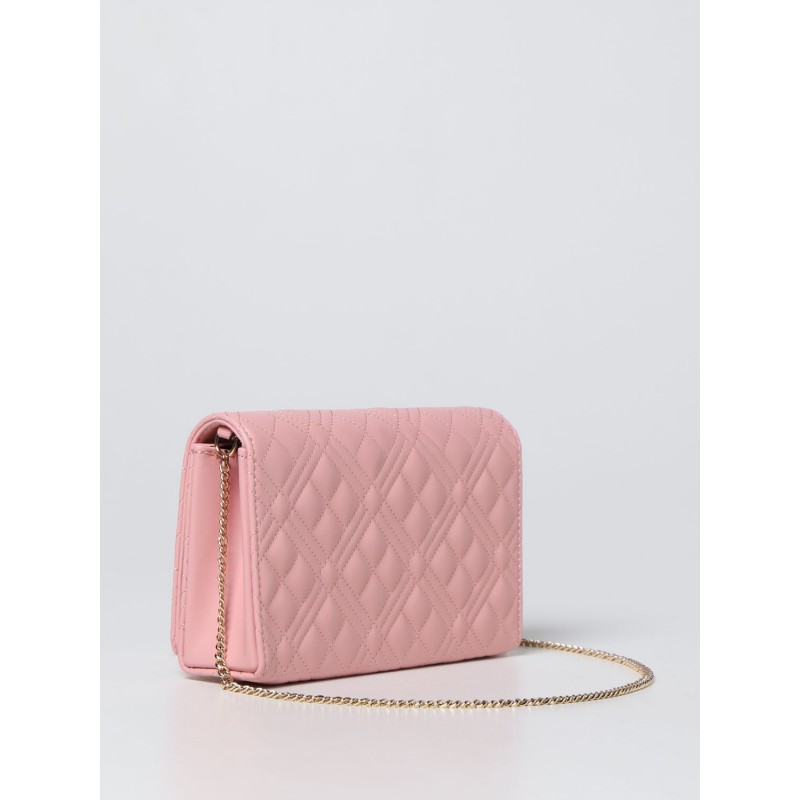 LOVE MOSCHINO - Shoulder Bag in Quilted Synthetic Nappa - Pink