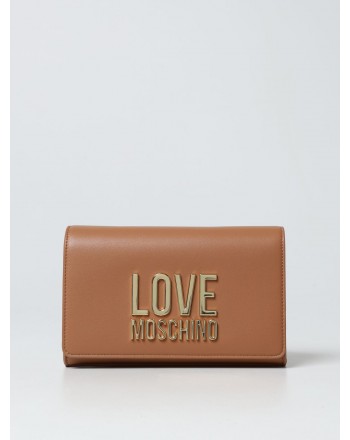LOVE MOSCHINO - Synthetic Nappa Leather Bag with Logo - Leather