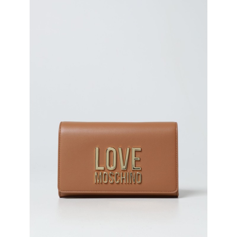 LOVE MOSCHINO - Synthetic Nappa Leather Bag with Logo - Leather