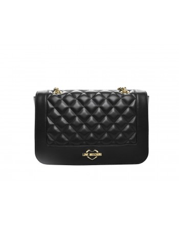 LOVE MOSCHINO - Quilted Shoulder Bag - Black