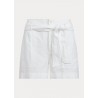 LOREN RALPH LAUREN - linen shorts - white
