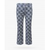 S MAX MARA  - EFESO Printed Trousers - Blue/White
