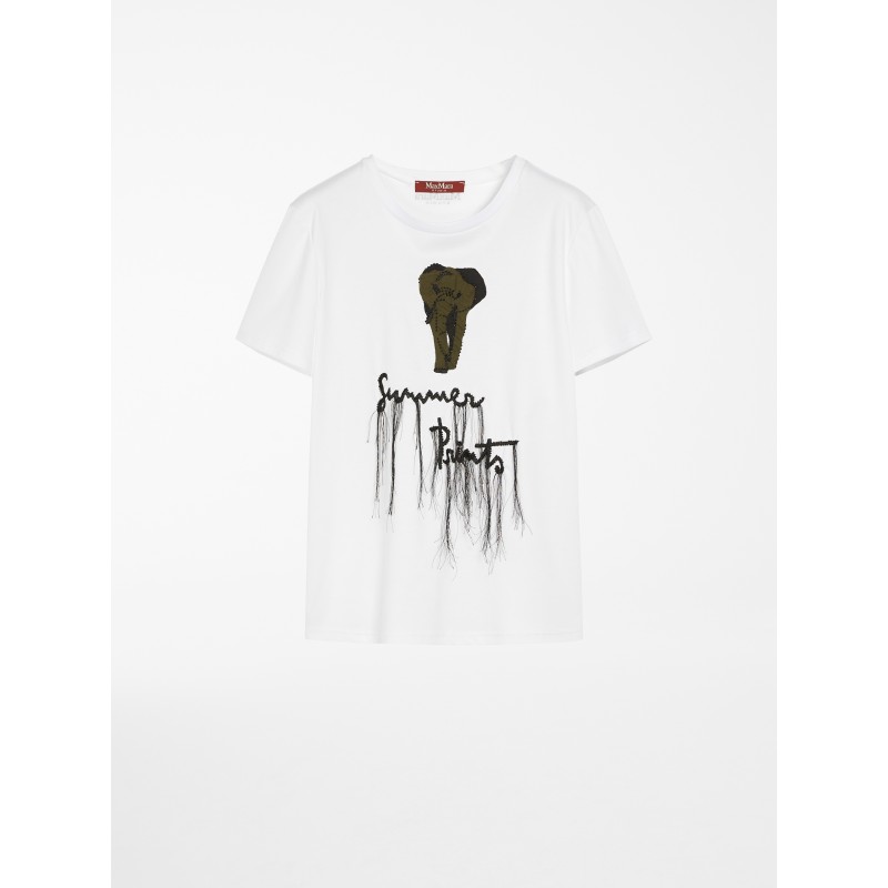 MAX MARA STUDIO - COCCO Cotton T-Shirt - White