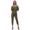 MAX MARA STUDIO - FOSCO Cotton Jumpsuit - Army Green