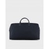 EMPORIO ARMANI - Weekend bag in nylon with Milano 31 print - Blue