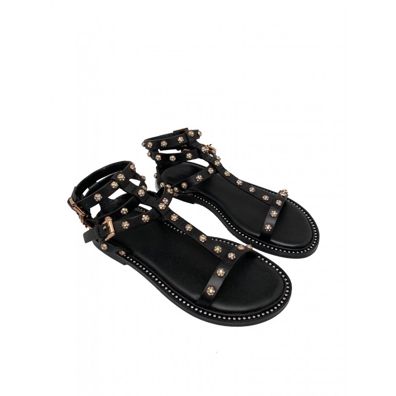 EMANUELLE VEE - Studs Sandals - Black