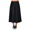 MAX MARA - Wool Wide Skirt STECCA - Black