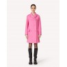 RED VALENTINO - Wool and Cashmere  Double Breasted Coat - Pink