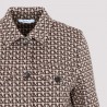 MAX MARA - URBANIA  Jacquard Cotton Jacket - Beige/Brown