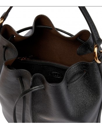 TOD'S - TIMELESS Leather Satchel Bag - Black