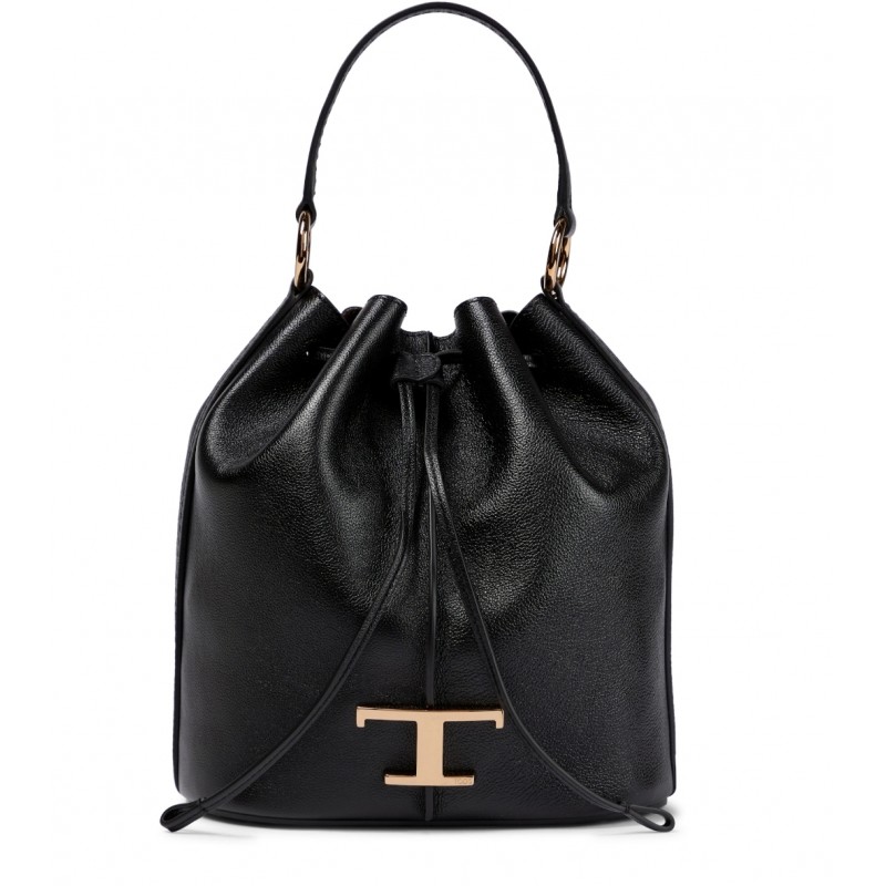 TOD'S - TIMELESS Leather Satchel Bag - Black