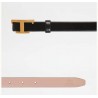 TOD'S - Leather Belt - Black/Pink