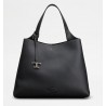 TOD'S - Logo Leather Bag - Black