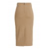 MAX MARA - CONERO Jersey Skirt - Chestnut