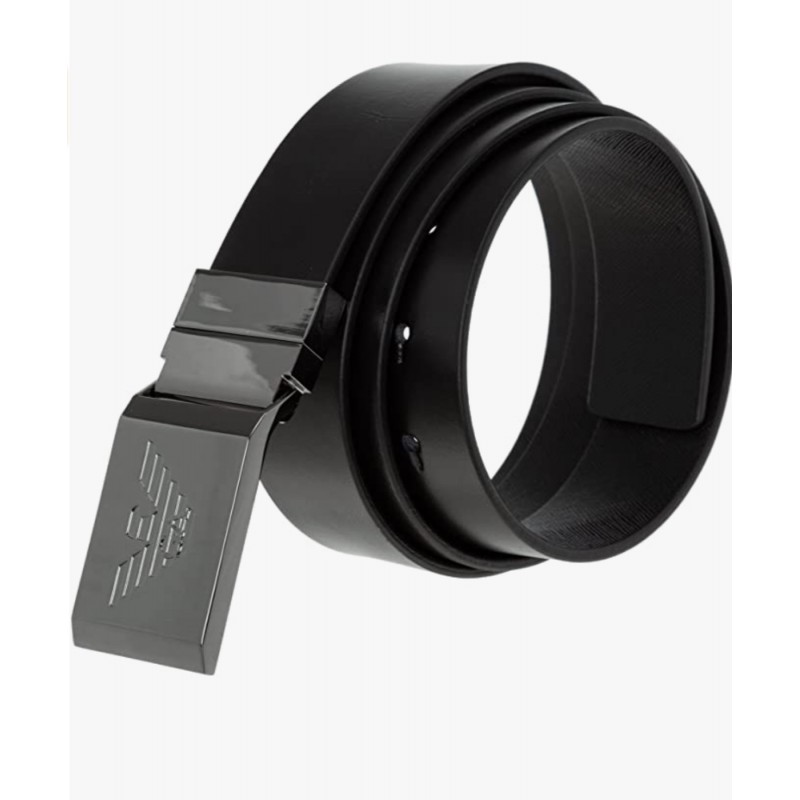 EMPORIO ARMANI - Plate Y4S504 belt - Black