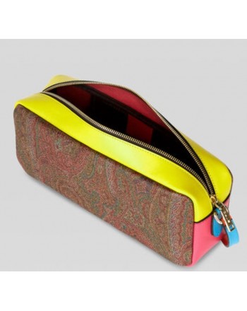 ETRO - Color Block Paisley Shoulder Bag - Multicolor