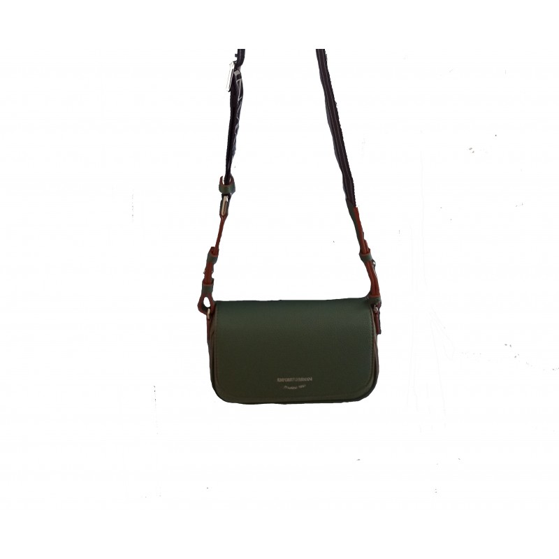 EMPORIO ARMANI - Mini Shoulder Bag - Forest/Leather