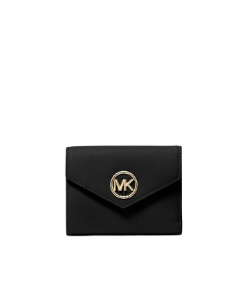 MICHAEL BY MICHAEL KORS - Trifold Leather Purse- Black