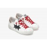 2 STAR- Sneakers 2S3603 - 135 Pelle - Bianco/nero/Leopardo