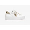 2 STAR- Sneakers 2SD3672 Leather - White / Gold / Coconut