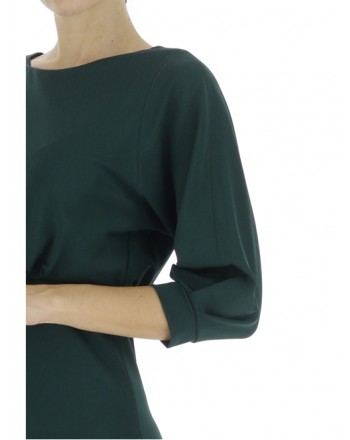 PINKO - ALDA Neoprene Dress - Dark Green