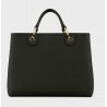 EMPORIO ARMANI - Medium MYEA Shopper Bag - Black/Silver