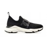 TOD'S - Lurex Sneakers with Chain Detail - Black