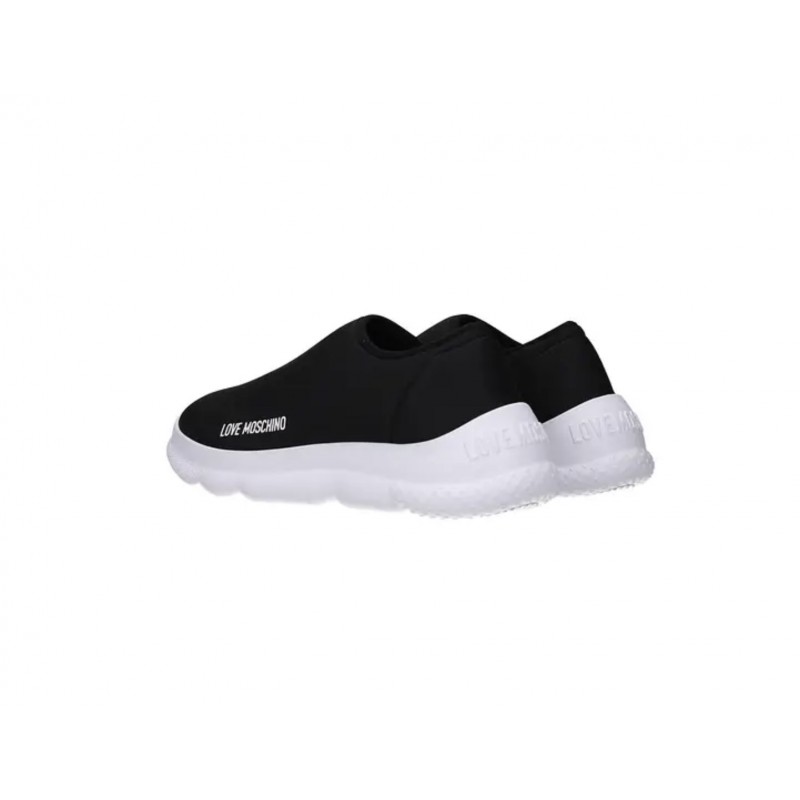 LOVE MOSCHINO - Lycra + rubber sneakers - Black