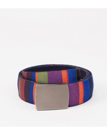 GALLO - Unisex elastic ribbon belt - Royal / Carmine